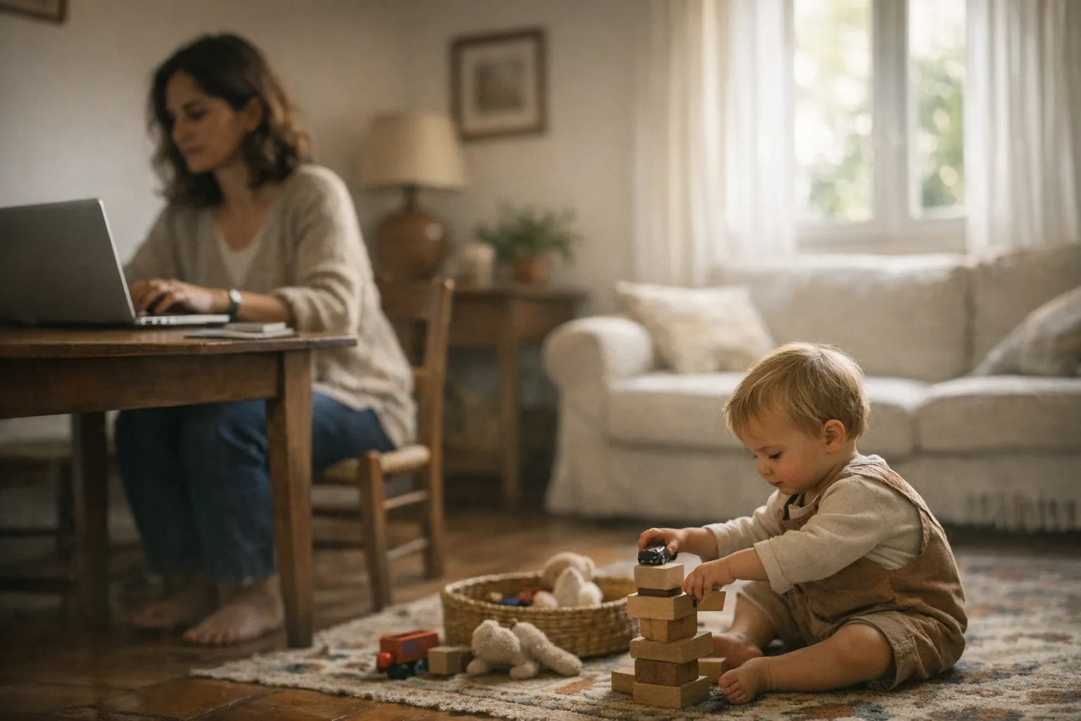 especialista em parentalidade a trabalhar