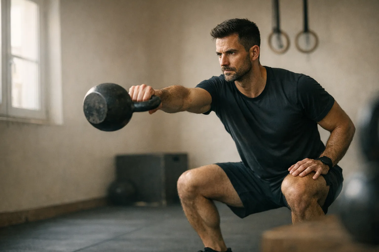 personal trainer a trabalhar