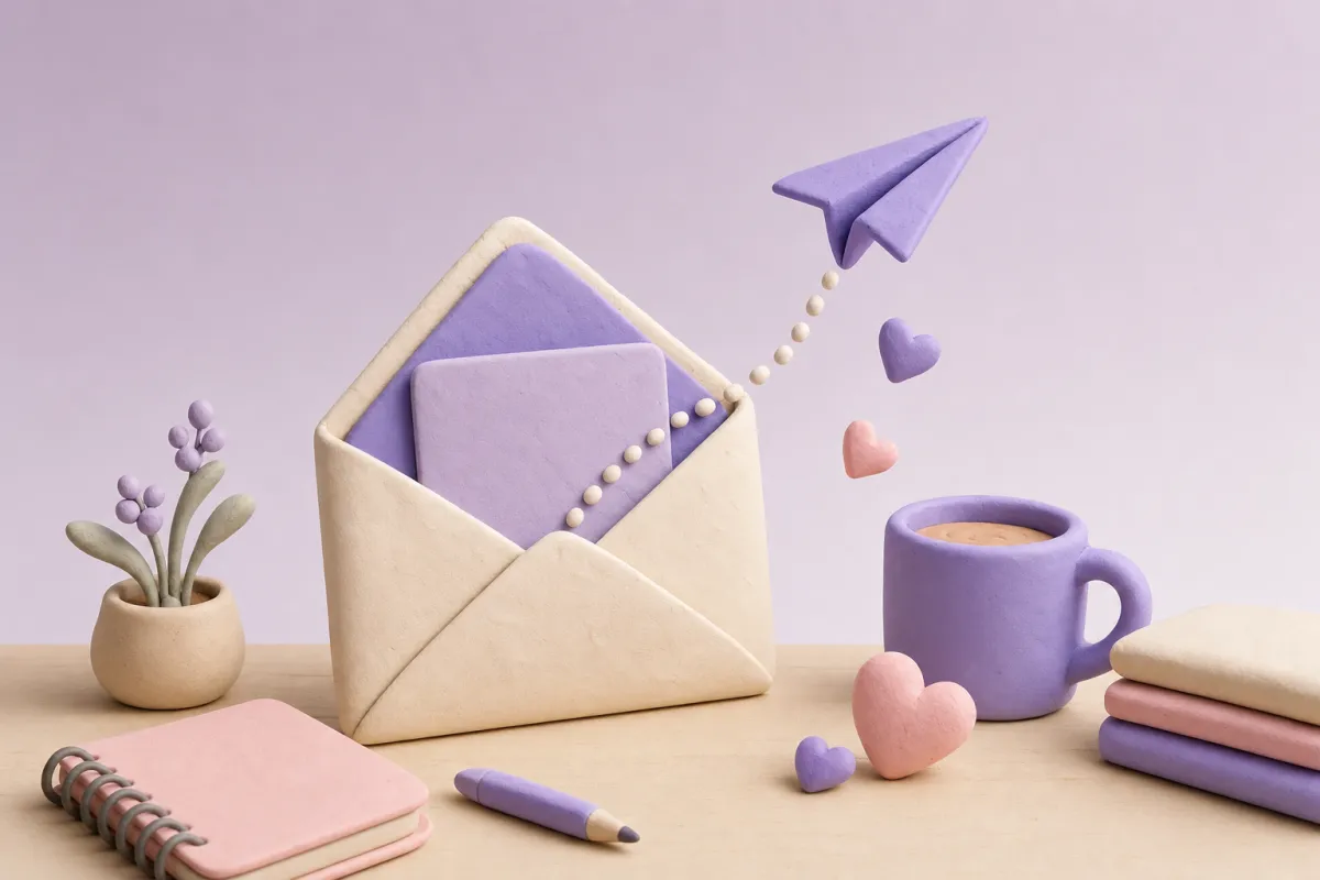 Ilustração de email marketing e newsletters