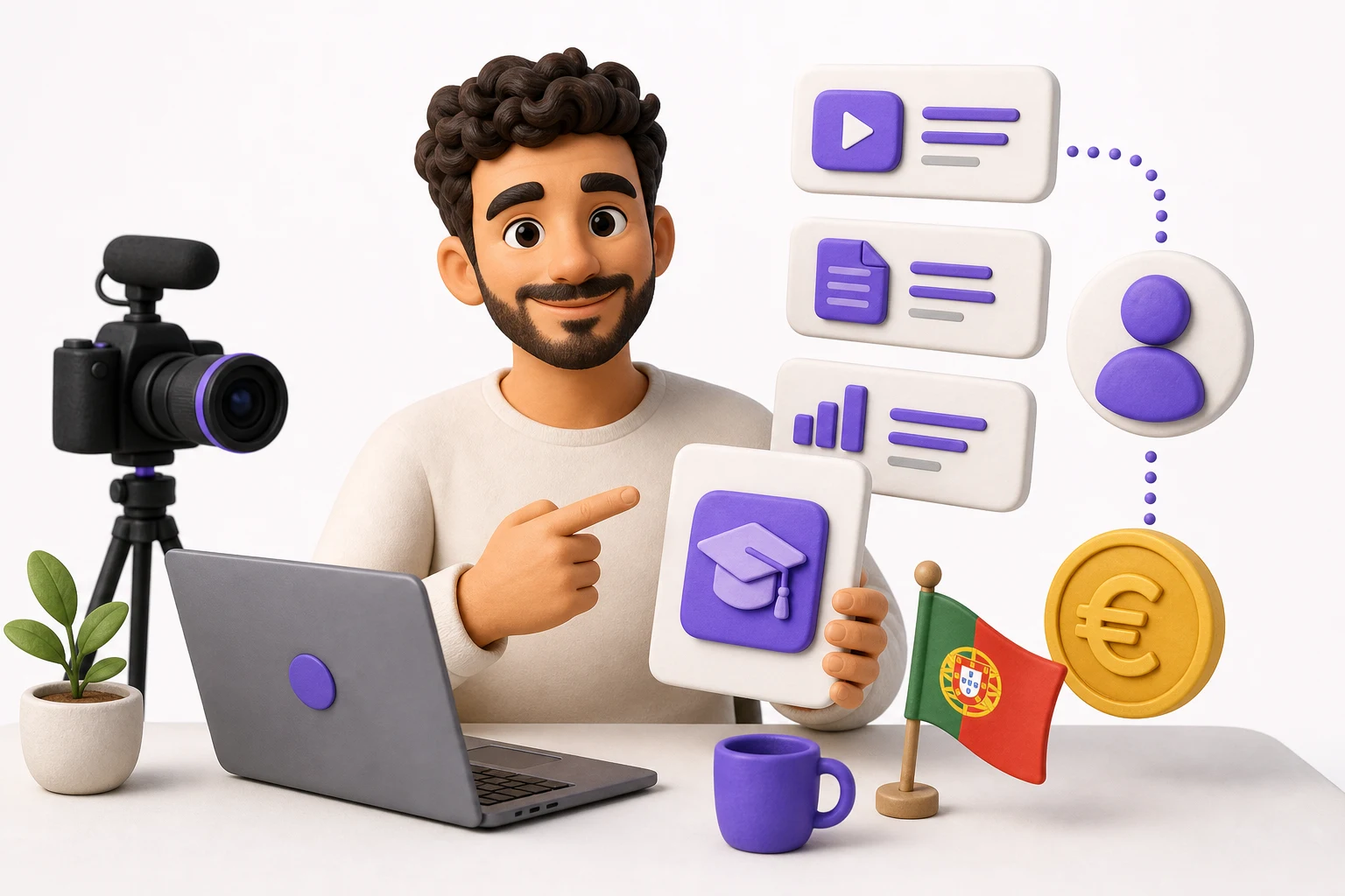 Criador a vender curso online
